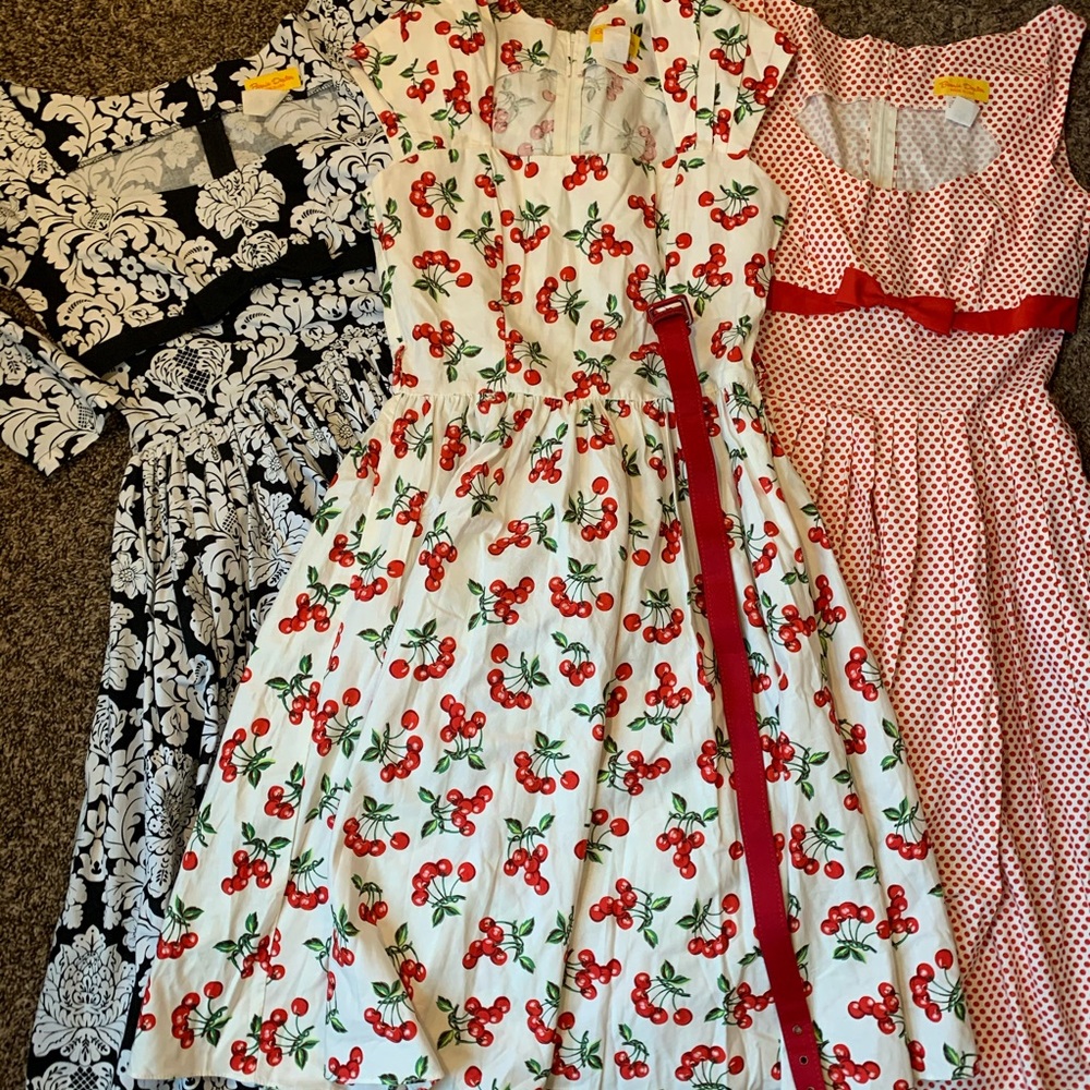 Lot of 3 Bernie Dexter dresses! 🍒